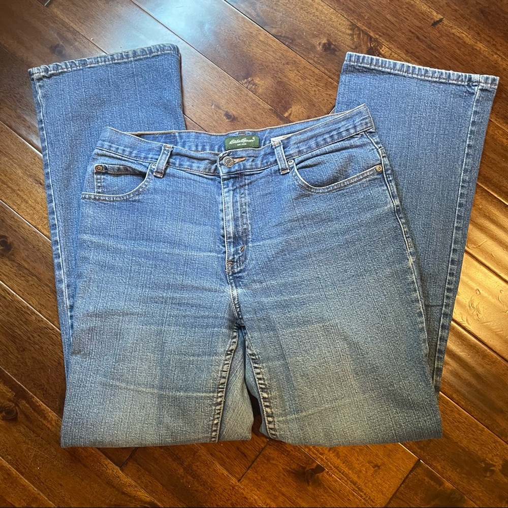 Womens Vintage Eddie Bauer Five Pocket Jeans Straight Leg Size 10